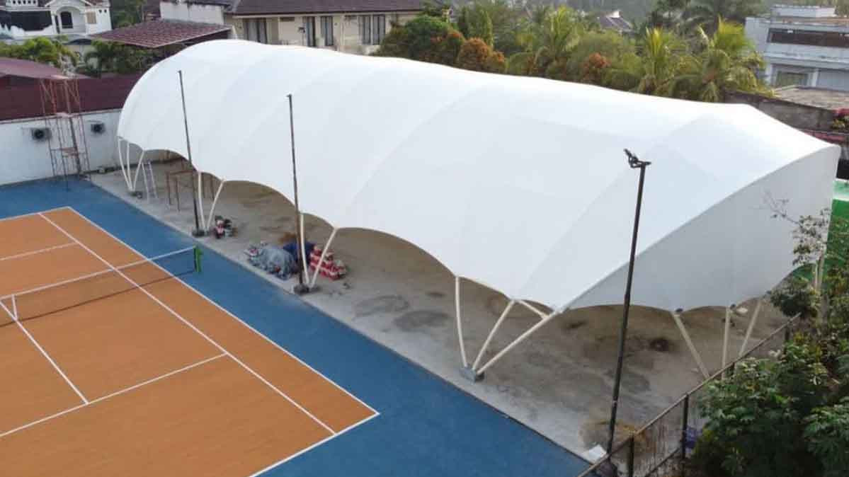Proyek Pemasangan Membran Lapangan Tennis