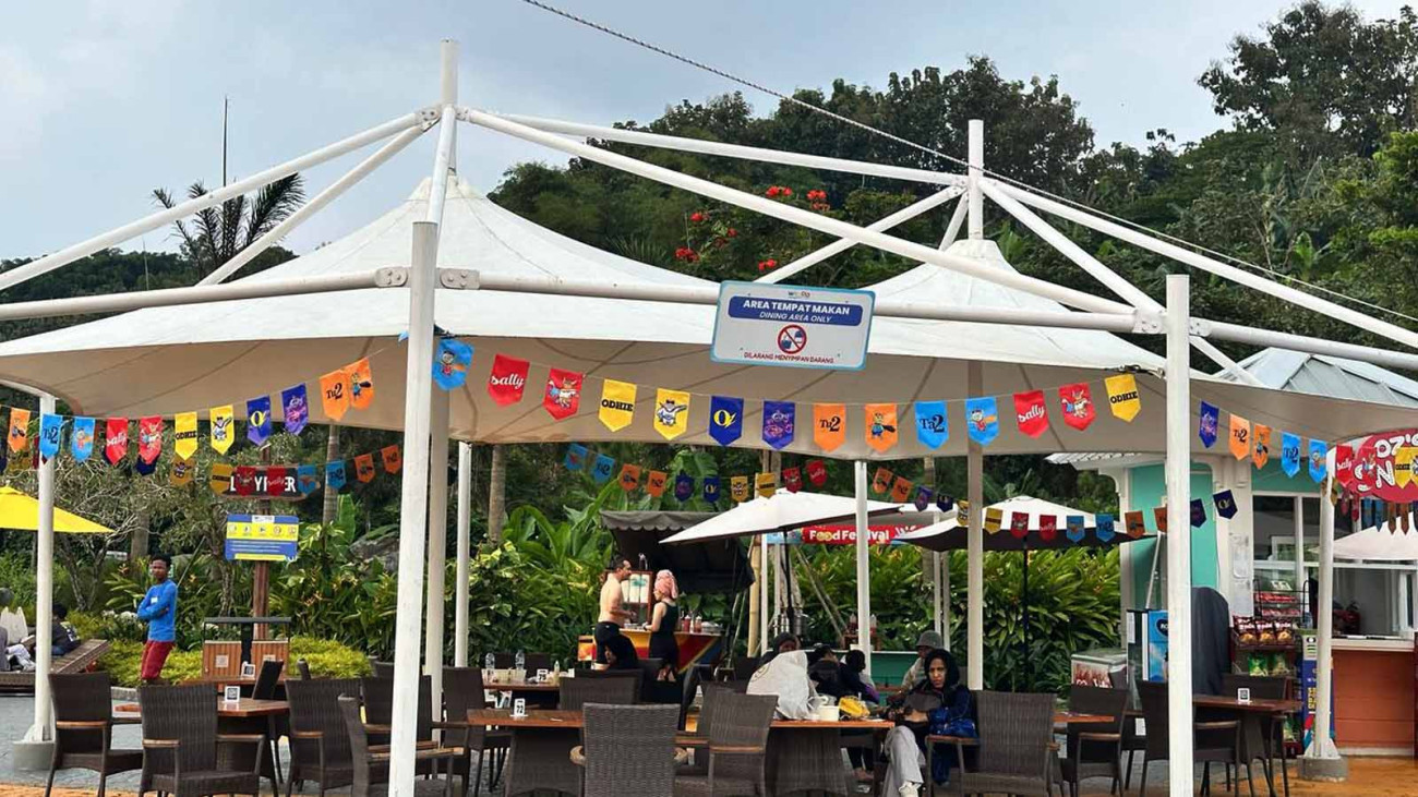 Proyek Tenda Membran Wahoo Waterpark